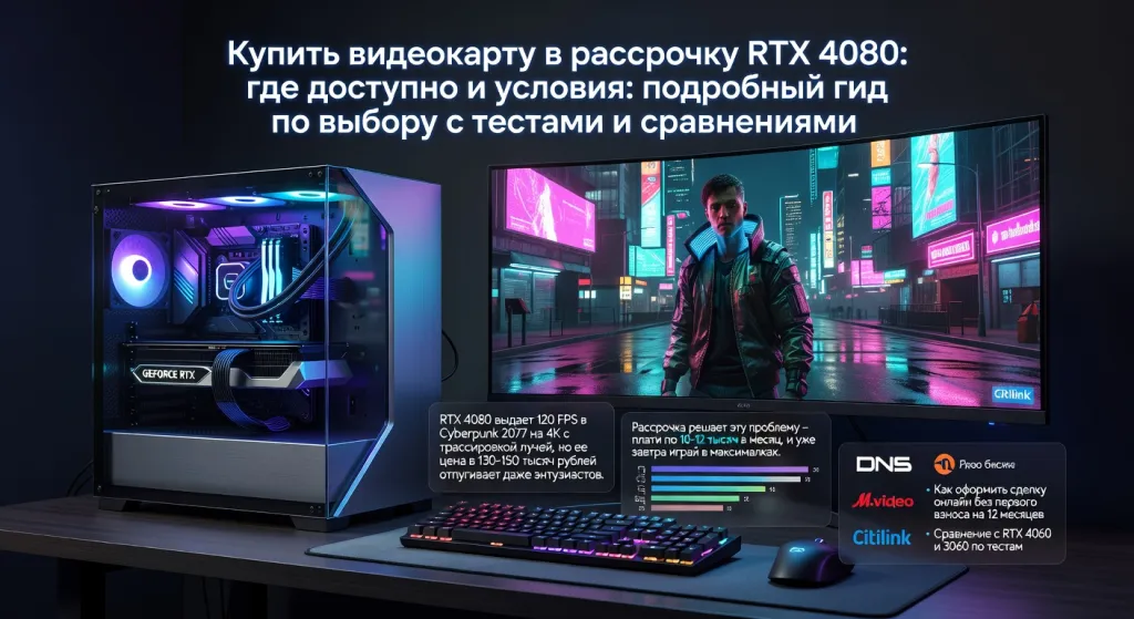 Купить видеокарту в рассрочку RTX 4080: где доступно и условия: подробный гид по выбору с тестами и сравнениями