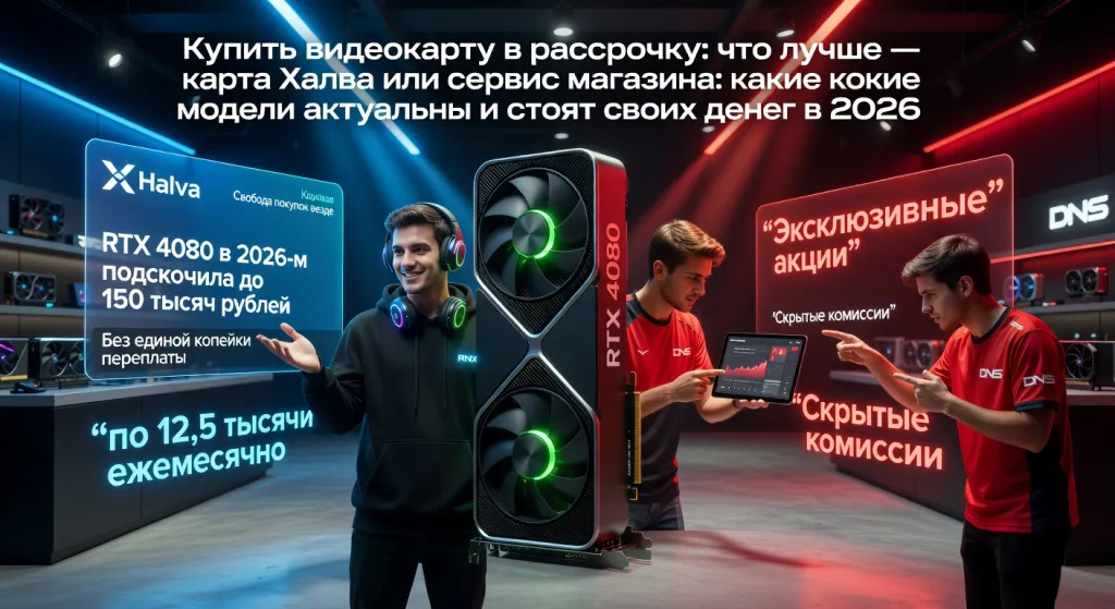 Купить видеокарту в рассрочку: что лучше — карта Халва или сервис магазина: какие модели актуальны и стоят своих денег в 2026