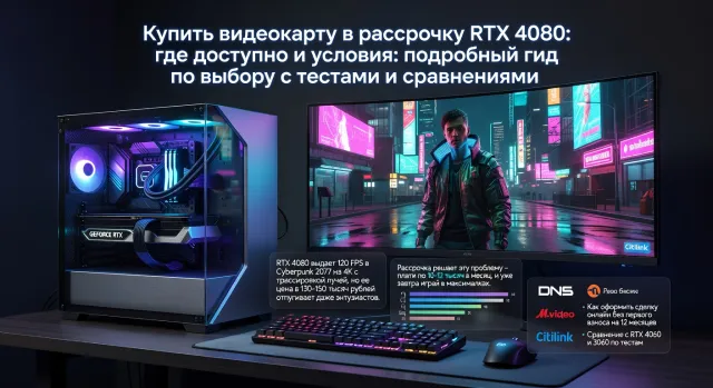 Купить видеокарту в рассрочку RTX 4080: где доступно и условия: подробный гид по выбору с тестами и сравнениями